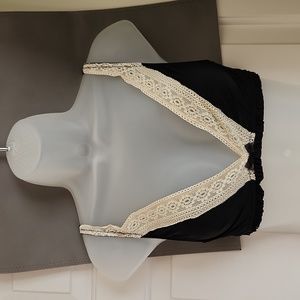 KENSIE Black with Cream Lace Bra